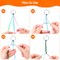 6 Pack Lanyard String Kit, Plastic Lacing Cord Gimp String Lanyard Weaving Kit for Boondoggle, Bracelets, Keychains, Crafts (Glitter)